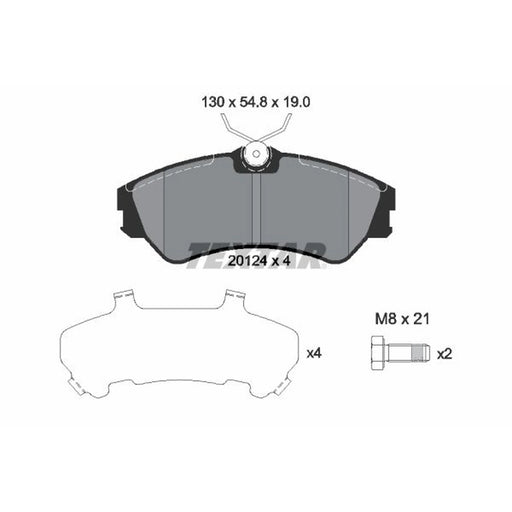 Textar Front Brake Pad Set 2012401