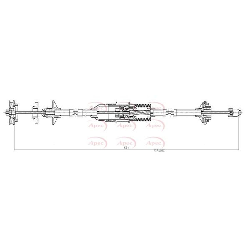 Apec Clutch Control Cable Pull fits Citroën Berlingo First 1996-2011 1.4