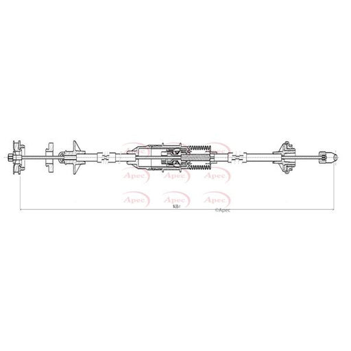 Apec Clutch Control Cable Pull fits Citroën Berlingo First 1996-2011 1.4