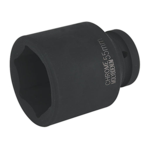 Sealey Impact Socket 55mm Deep 1"Sq Drive IS155D Sealey - Dynamic Drive