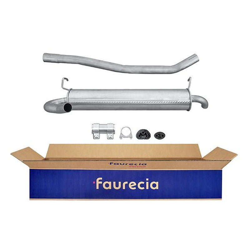 Hella End Silencer Rear fits Fiat Panda 2004 on 1.2