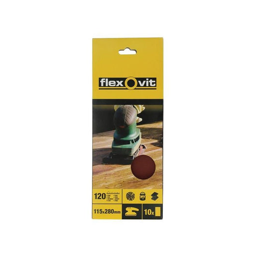 Flexovit 1/2 Sanding Sheets Orbital Plain Medium 80 Grit (Pack 10) Flexovit - Dynamic Drive