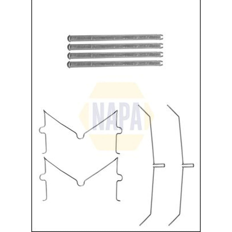 NAPA Brake Pad Accessory Fitting Kit Front fits Toyota Hilux Vigo VII Pickup