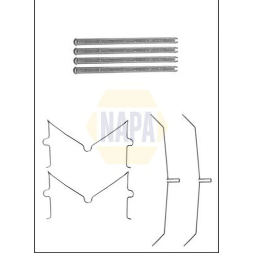 NAPA Brake Pad Accessory Fitting Kit Front fits Toyota Hilux Vigo VII Pickup