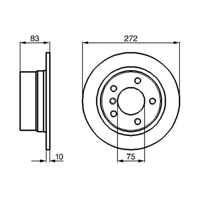 Bosch Front & Rear Brake Discs & Pads fits BMW Z3 Roadster 1995-2003 1.8 1.9