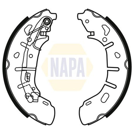 NAPA Brake Shoe Set Axle Kit fits Fiat Doblo Cargo 2010-2023 1.3 1.4 1.6 2.0