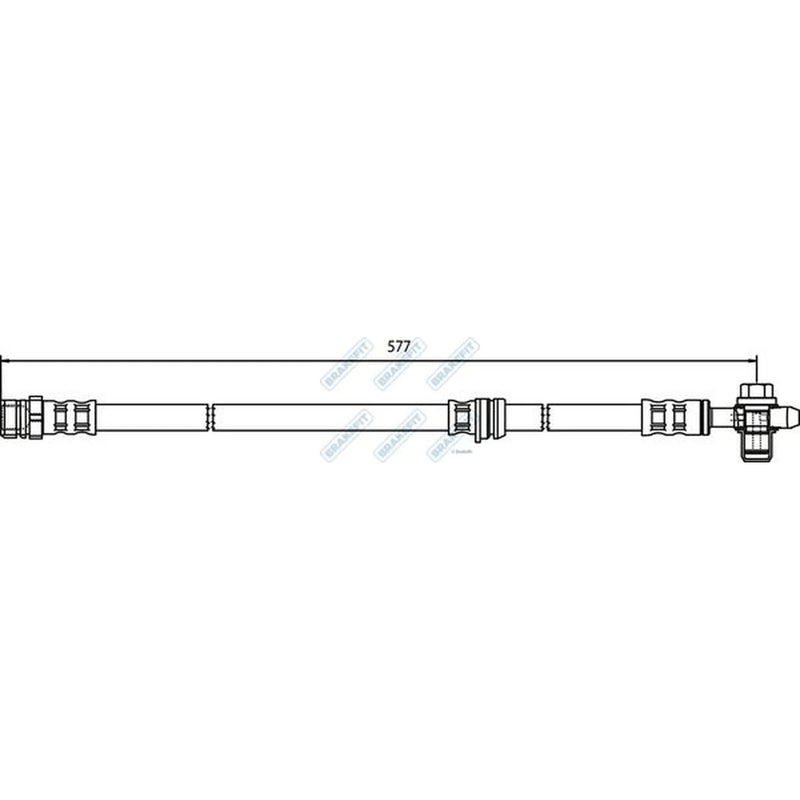 Apec Brake Hydraulic Hose Line Front BHO4128