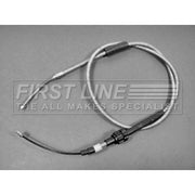 First Line Handbrake Cable Left Rear fits Ford Escort III 1980-1983 1.1 1.6