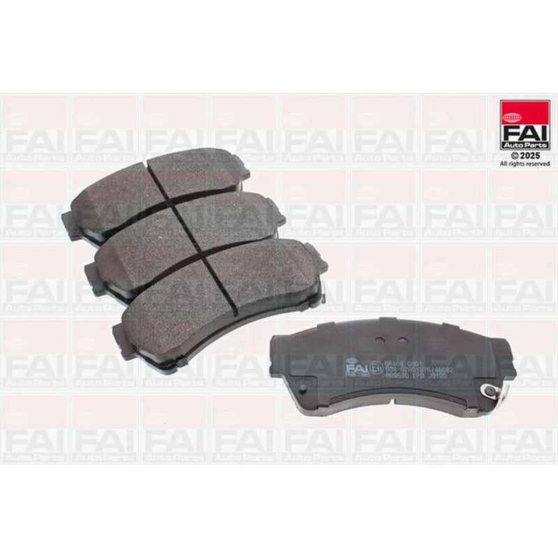 FAI Front Brake Pad Set fits Mazda 6 2007-2013 1.8 2.0 2.2 2.5