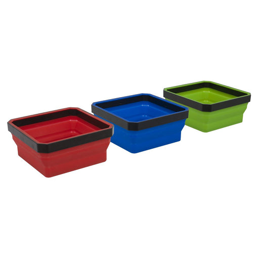 Sealey Parts Tray Collapsible Magnetic Set APCSTS Sealey - Dynamic Drive