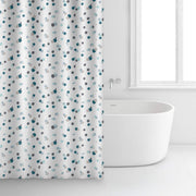 Shower Curtain White & Green Dot 234701 Rayen - Dynamic Drive