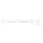Juratek Brake Hydraulic Hose Line Rear Right fits Hyundai I10 I 2007-2018
