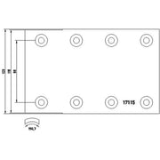 Textar Textar Cv Brake Lining Set 1711501 0309222010 1711501