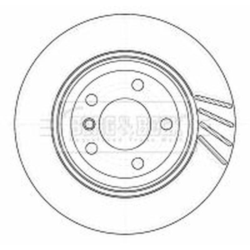 Borg & Beck Rear Brake Vented Discs & Pads fits BMW X3 2003-2011 2.0 2.5 3.0