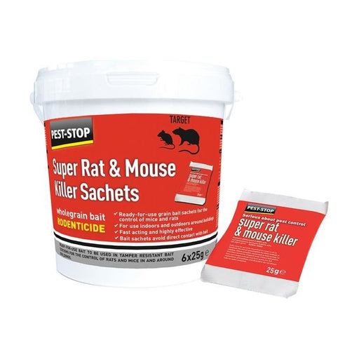Pest-Stop (Pelsis Group) Super Rat & Mouse Killer Sachets Pest-Stop (Pelsis Group) - Dynamic Drive
