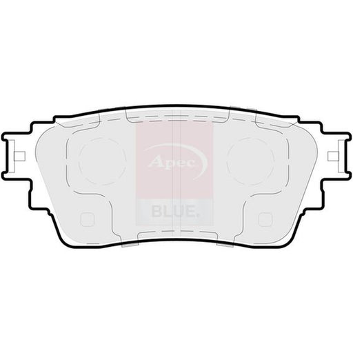 Apec Rear Brake Pad Set fits Mitsubishi Eclipse Cross 2017 on 1.5