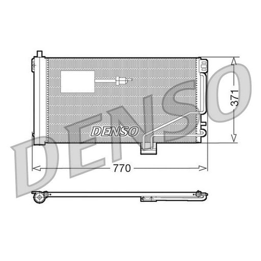 Denso Air Conditioning Condenser fits Mercedes-Benz C-Class 2000-2008