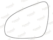 Summit Stick-On Standard Mirror Glass fits Toyota Aygo 14 on LHS Summit - Bars 4 Cars