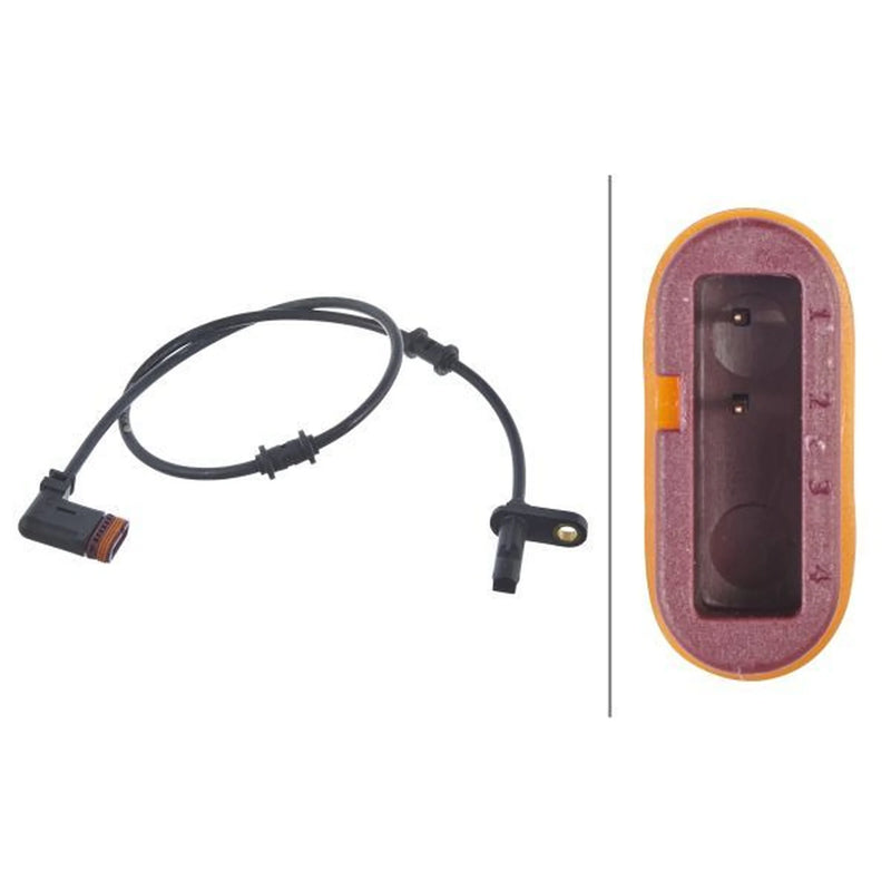 Hella ABS Wheel Speed Sensor Rear fits Mercedes-Benz Cls 2011-2017