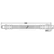 Borg & Beck Brake Hydraulic Hose Line Rear Right BBH7502