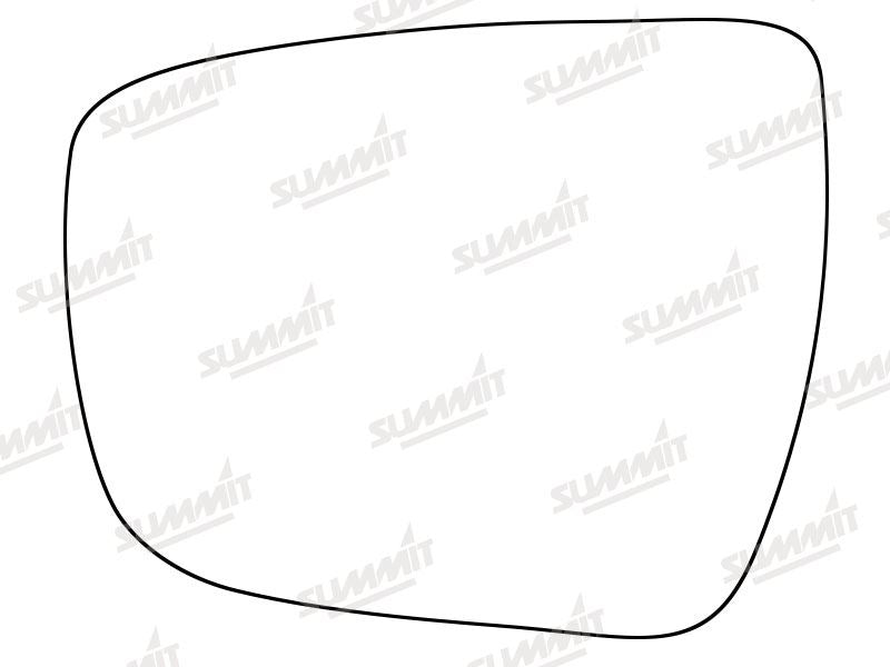Summit Heated Base Plate With Standard Mirror Glass fits Nissan Qashqai 14 on LHS Summit - Bars 4 Cars