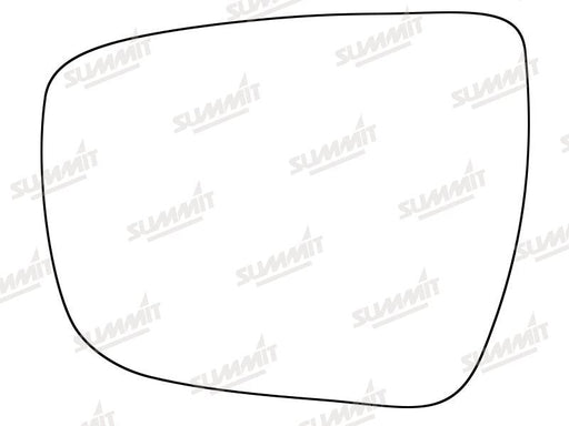 Summit Heated Base Plate With Standard Mirror Glass fits Nissan Qashqai 14 on LHS Summit - Bars 4 Cars