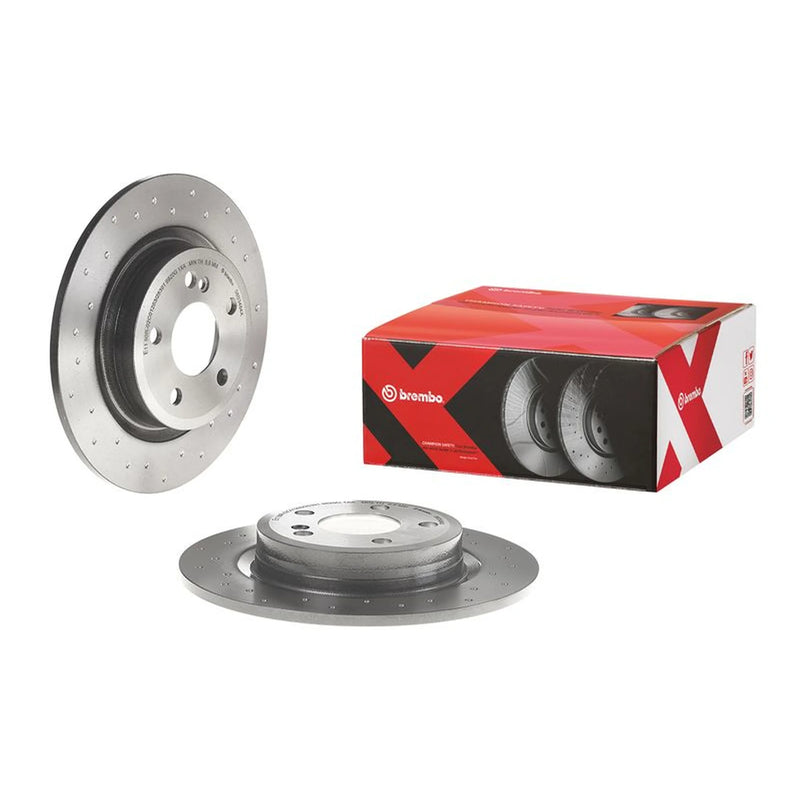 Brembo 2 x Perforated Rear Brake Discs 08.B348.4X-x2