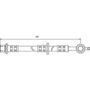 NAPA Brake Hydraulic Hose Line Front Left NBH1115