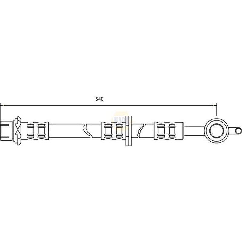 NAPA Brake Hydraulic Hose Line Front Left NBH1115