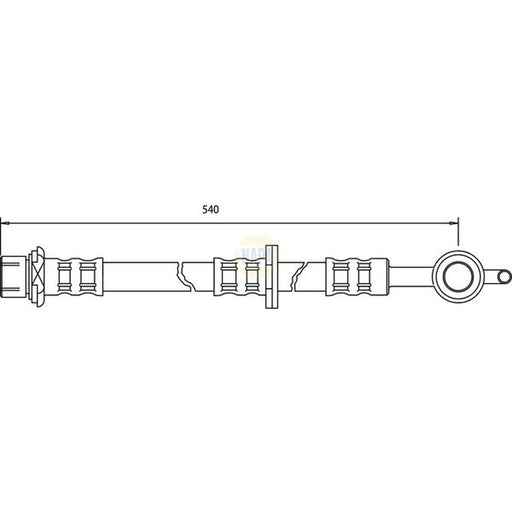 NAPA Brake Hydraulic Hose Line Front Left NBH1115