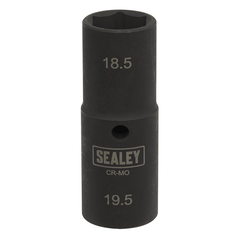 Sealey SX1819 Deep Impact Socket 1/2"Sq Drive Double Ended 18.5/19.5mm Sealey  - Dynamic Drive