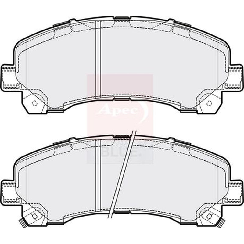 Apec Front Brake Pad Set fits Isuzu D-Max I Platform/Chassis 2007-2012 3.0