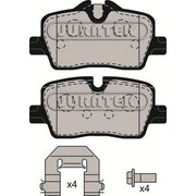 Juratek Rear Brake Pad Set fits BMW 2 2021-2022