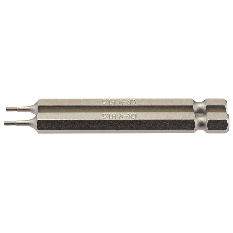 Draper Hexagonal Insert Bit, 1.5mm, 1/4" Hex, 75mm Long (Pack of 2) 64317 Draper - Dynamic Drive