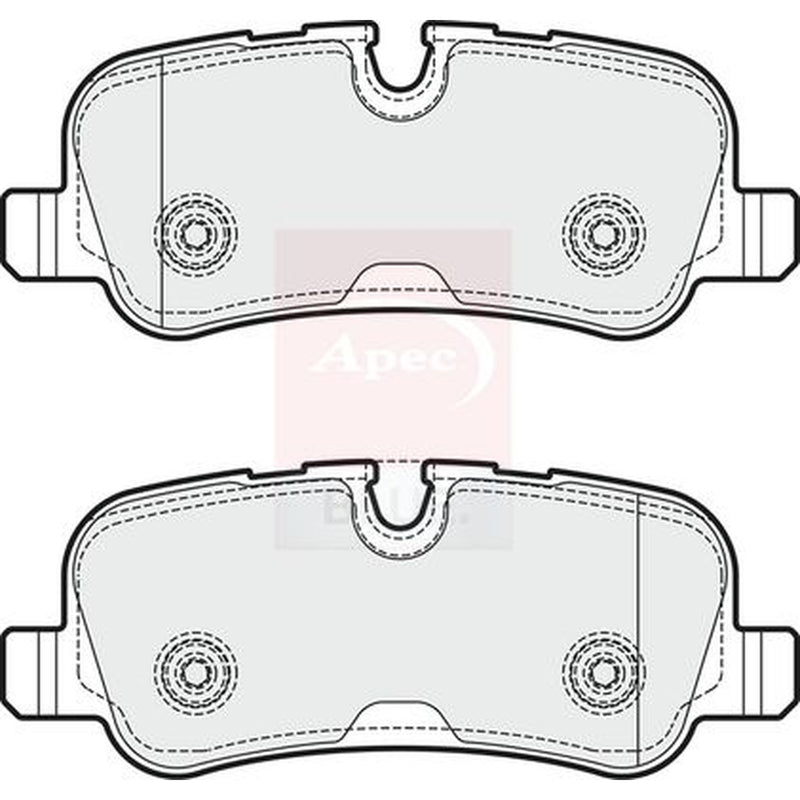 Apec Rear Brake Pad Set fits Land Rover Discovery IV 2010-2018 3.0