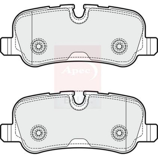 Apec Rear Brake Pad Set fits Land Rover Discovery IV 2010-2018 3.0