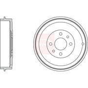 Apec Brake Drum Assembly Rear DRM9523