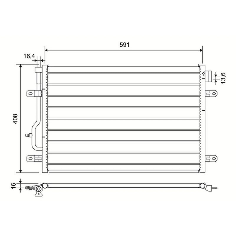 Valeo Air Conditioning Condenser 817569