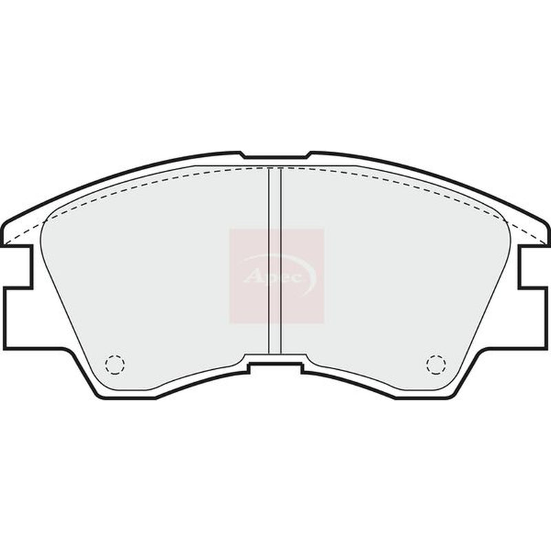 Apec Front Brake Pad Set fits Mitsubishi Delica II Platform 1983-1994 1.6