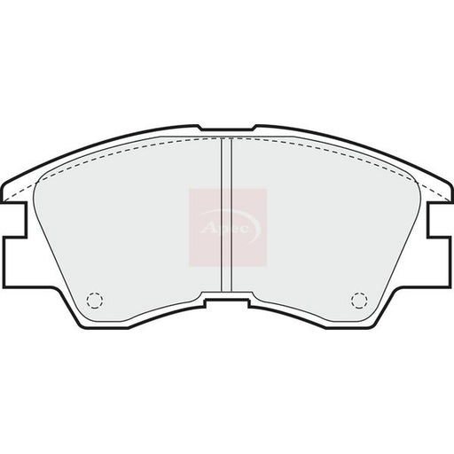 Apec Front Brake Pad Set fits Mitsubishi Delica II Platform 1983-1994 1.6