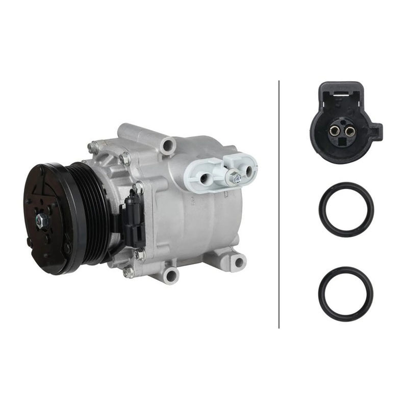 Hella Air Conditioning Compressor fits Ford Fiesta V 2001-2008 1.25 1.4 1.6