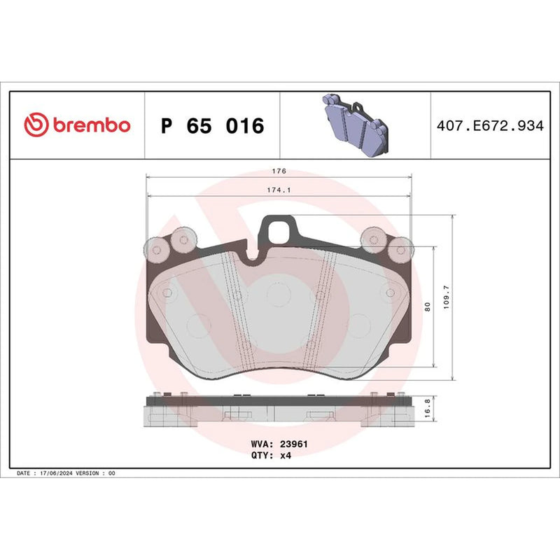 Brembo Front Brake Discs & Pads fits Porsche Cayenne 2002-2010 4.5 4.8