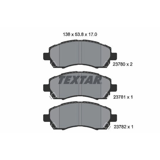 Textar Front Brake Pad Set 2378001