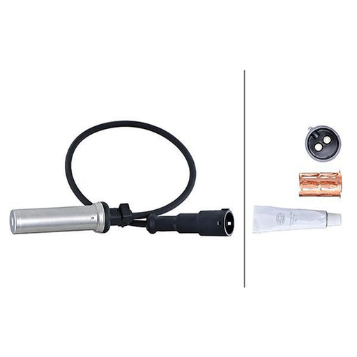 Hella ABS Wheel Speed Sensor Rear fits Scania 4 - Series 1996-2008