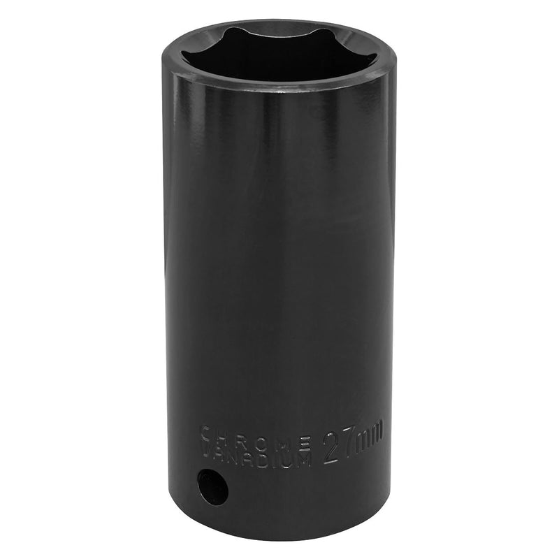 Sealey Impact Socket 27mm Deep 1/2"Sq Drive IS1227D Sealey - Dynamic Drive