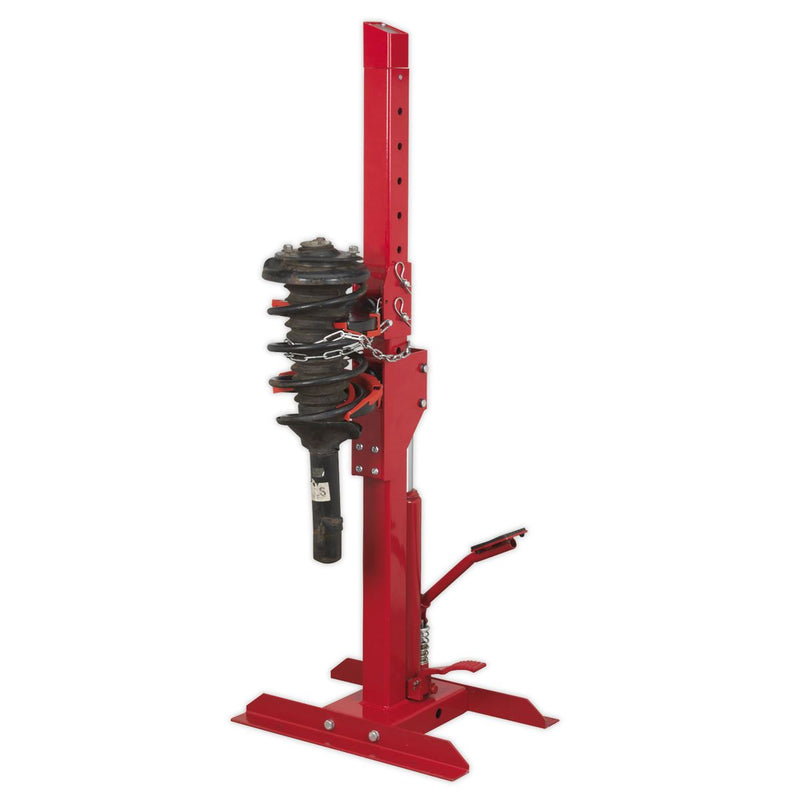 Sealey Coil Spring Compressing Station with Gauge Hydraulic 2000kg Capacity Sealey - Dynamic Drive