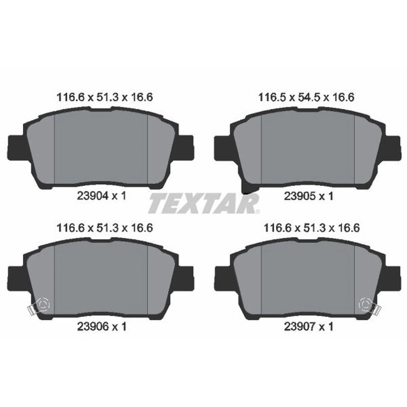 Textar Front Brake Pad Set 2390401