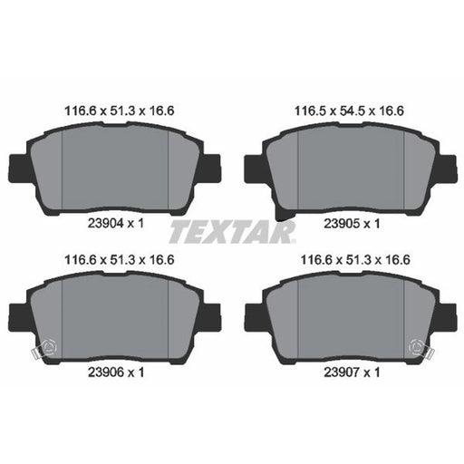 Textar Front Brake Pad Set 2390401