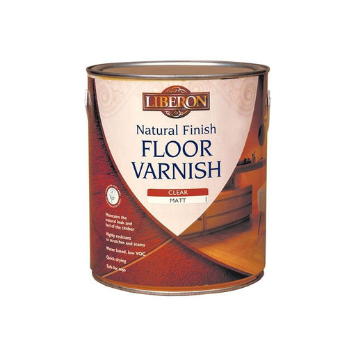 Liberon Natural Finish Floor Varnish Clear Matt 2.5 litre Liberon - Dynamic Drive