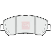 Apec Front Brake Pad Set fits Nissan Qashqai +2 2007-2014 1.5 1.6 2.0